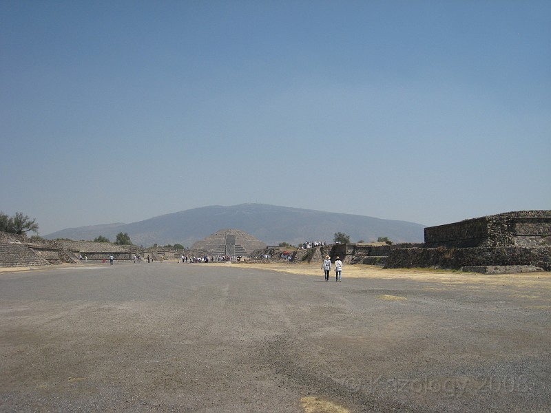 Mexico Pyramids - Mexico City 2009 0325.jpg - A trip to the Teotihuacan area of Mexico to visit the pyramids. A vast complex and a great climb to the top. This was followed by lunch in a cave, then a visit to the historical center of Mexico City. March 2009.